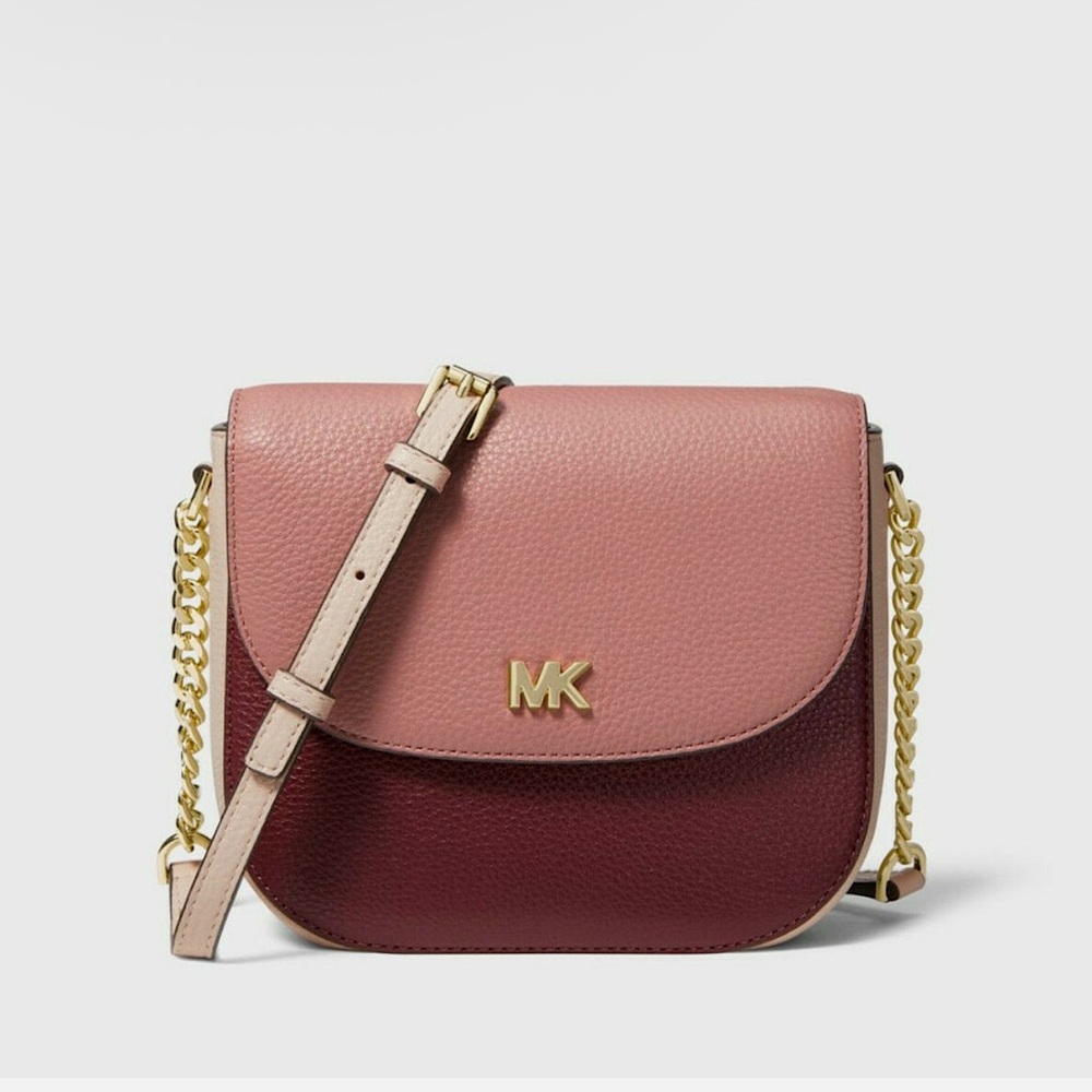 Preowned Michael Kors Half Dome Leather Crossbody Bag